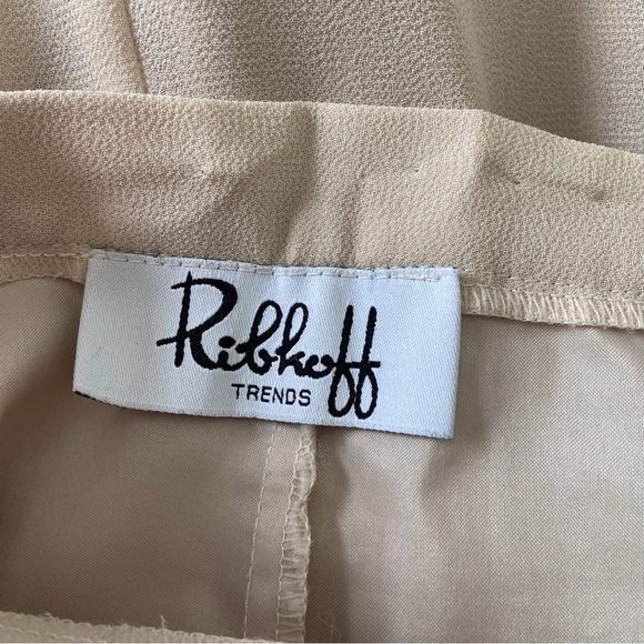 Joseph Ribkoff Nude Crepe Midi Skirt Size 8 Romantic Feminine Oldies Chic - Picture 3 of 12